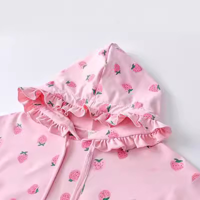 Picture of Girls' Spring Hooded Sweat 2024 New Arrival Cyber Popular Trendy Top for Baby Girls Spring and Autumn Long Sleeve Trendy