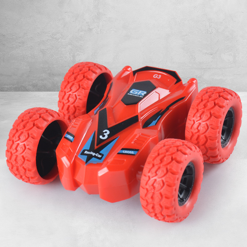 Picture of Children's four-wheel drive inertia double-sided graffiti off-road vehicle simulation off-road Boy gift stunt model anti-Fall Toy