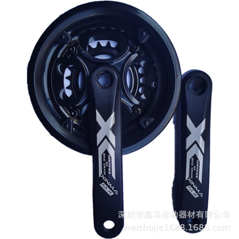 Mountain bike tooth plate mountain bike tooth plate 24*34*42T * 170 four-color optional color tooth plate with crank
