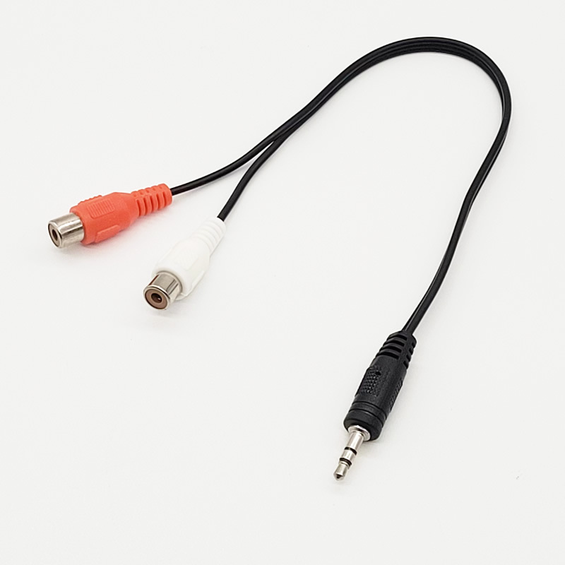 3.5 to Double Lotus 3.5mm to 2Rca One-To-Two Audio Cable 3.5mm to Lotus Female Hole Connecting Cable