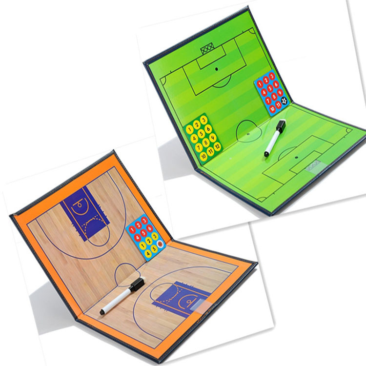 Picture of Foldable 80% off Football Basketball Tactical Board Coach Teaching Board Magnetic Pen Game Training Tactical Command Board
