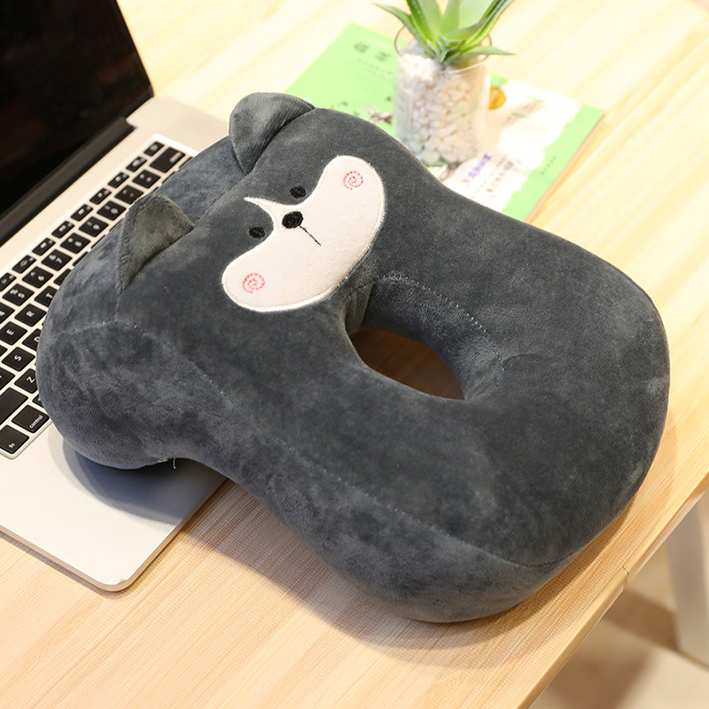Picture of New breathable nap pillow small doll cute expression plush toy puppet pillow gift spot wholesale