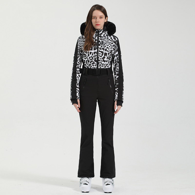 Picture of Professional Double-board Windproof Cross-border Ski Suit Women's Thickened Warm Waterproof Slim-fit Outdoor Ski Suit Women's suit