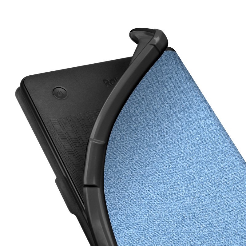 Picture of Applicable to 2022Kobo Clara2E e-book protective cover linen pattern handheld TPU leather case compatible with Tolino