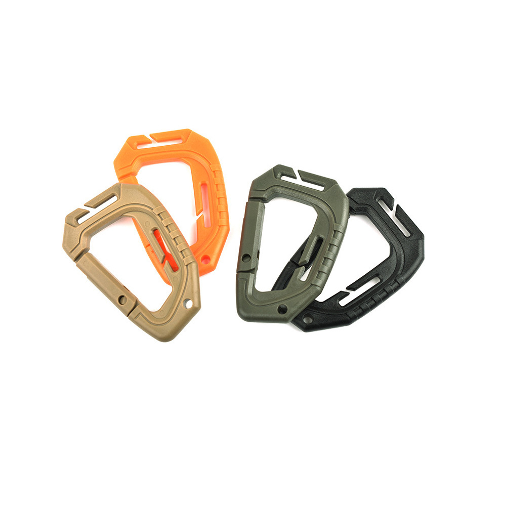 Picture of Plastic Steel D-Shaped Carabiner Outdoor Backpack Quick Release Buckle Portable Camping Style Equipment Mountaineering Key Chain Outdoor Quick Release Buckle