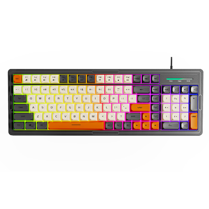 Picture of Cross-border KM2000Pro mechanical feel keyboard mouse suit computer office e-sports game wired keyboard mouse