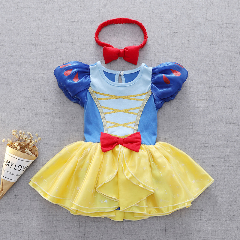 Picture of Halloween Children's Clothing, Short-Sleeved Pullover, Baby Baby Princess Jumpsuit, Princess Style Dress