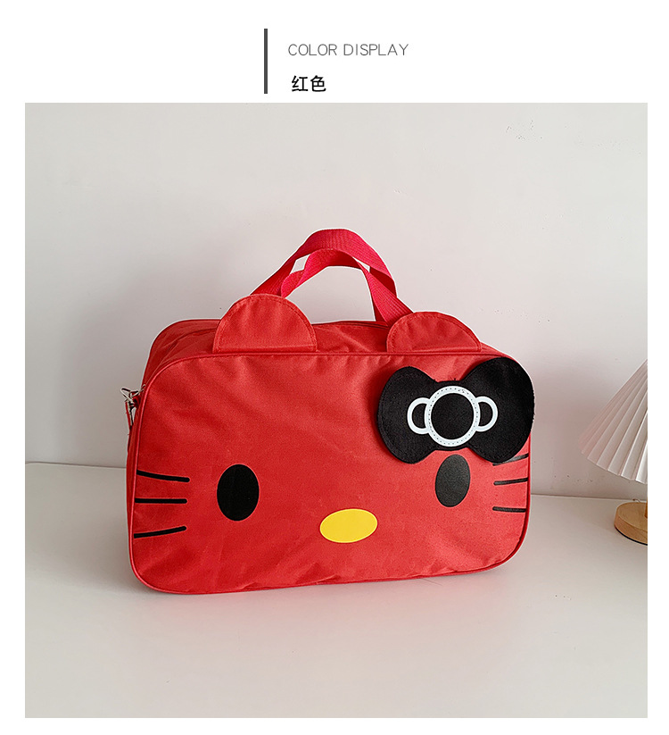 Picture of Wholesale Fashion Cat Large Capacity Student Travel Bag Waterproof Large Capacity Cute Girl KT Duffel Bag Women's Portable