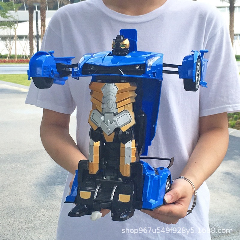 Picture of Gesture sensing one-key deformation remote control car charger electric car robot King Kong racing children's toy car generation