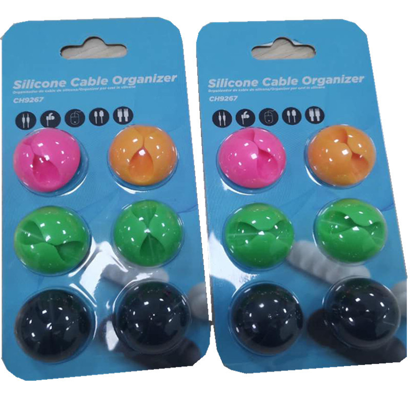 Picture of Desktop data cable organizer cable fixer one hole two holes three holes five holes suit