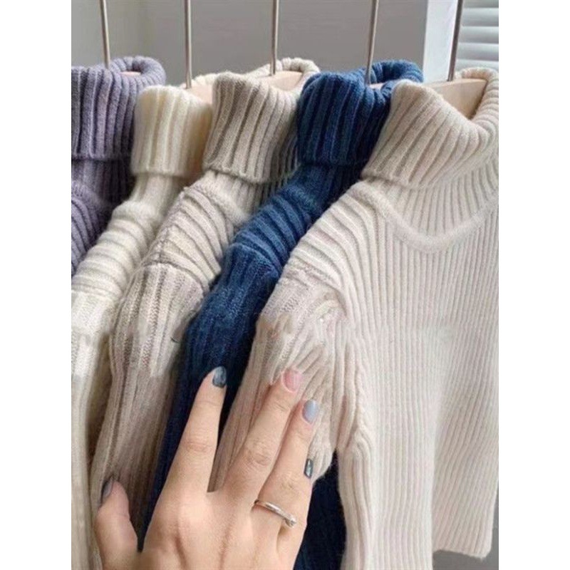 Picture of [in stock] autumn and winter children's high collar base sweater thick winter boys and girls sweater baby warm