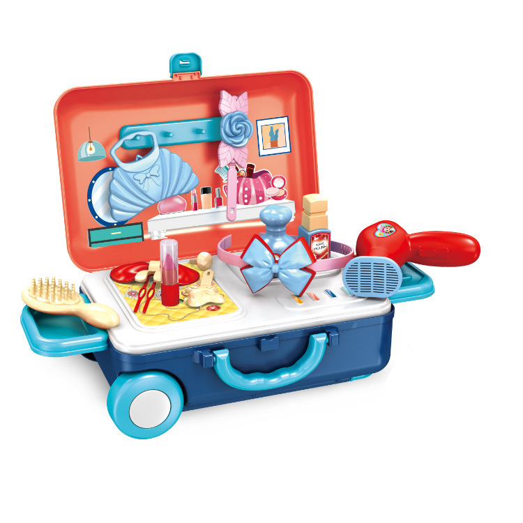Picture of Wholesale Children's Play House Toys Makeup Trolley Case Simulation Cooking Girl Kitchen Toy Set Role Play