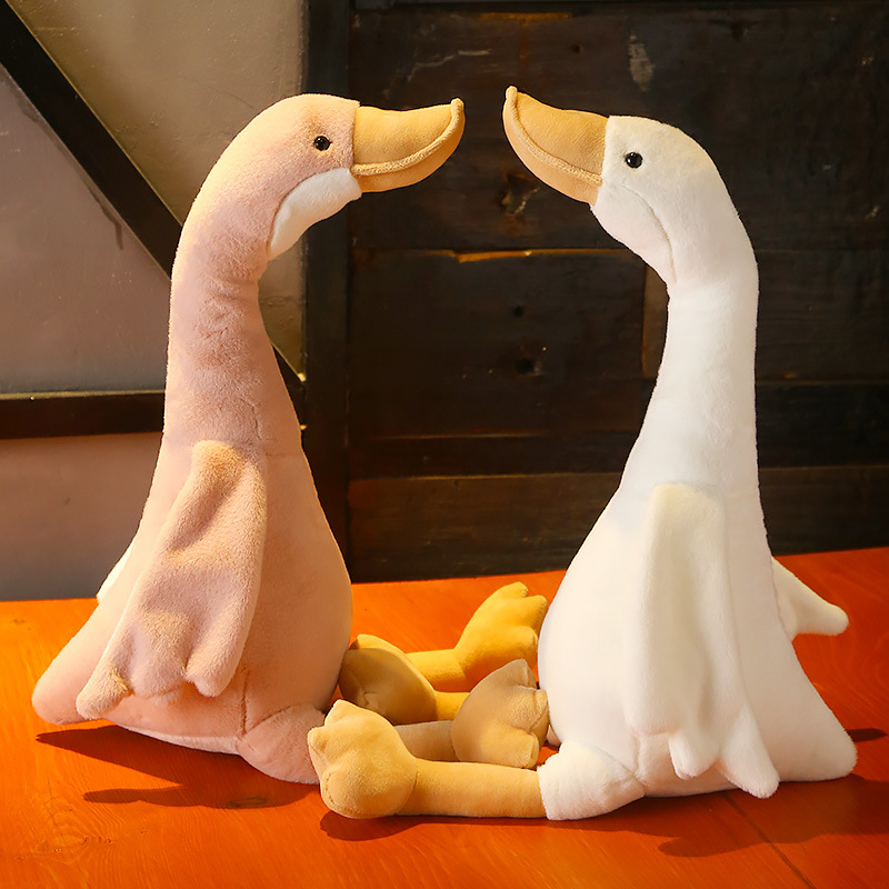 Picture of Simulation Swan Doll Creative Duck Animal Rag Doll Internet Celebrity Big White Goose Doll Plush Toy Gift
