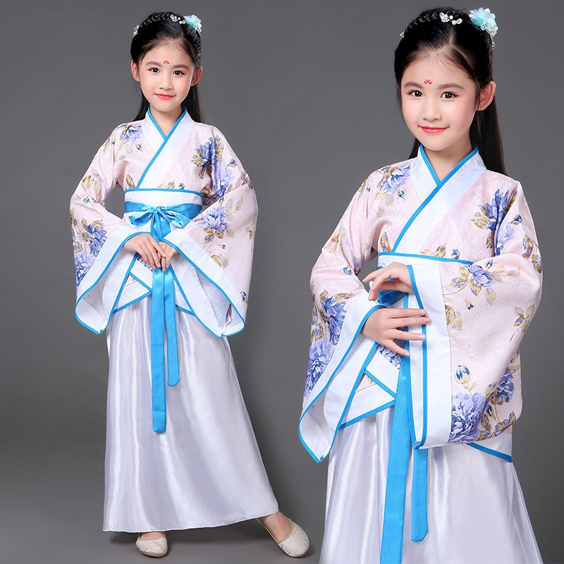 Picture of Children's Ancient Costume Fairy Dress Hanfu Princess Imperial Concubine Improved Little Girl Photo Studio Performance Photo Dance Performance Costume