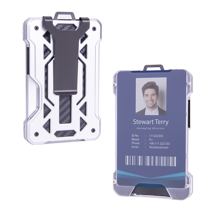 Picture of Foreign Trade Hot Model Tulas Employee Work Card Holder Aluminum Alloy Credit Card Box Work Badge Protective Cover