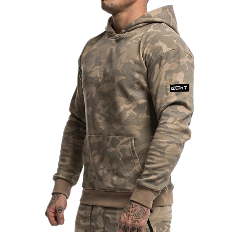 Picture of Muscle Men's New Camouflage Sports Sweatshirt Men's Autumn Sports Leisure Running Training Loose Hooded Jacket