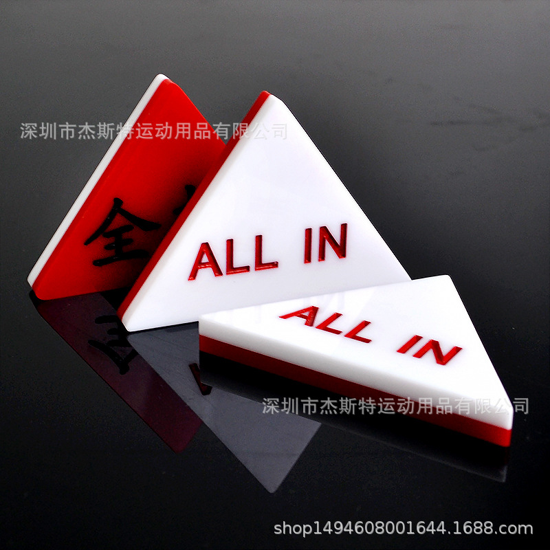 Picture of ALLIN Cards Texas Hold'em poker poker Baccarat Black Jack 21-point Shuttle Full-pressure Full-bottom Annotation Signs