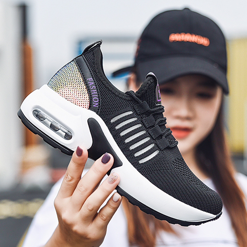 Picture of Dance Shoes Outer Wear Fashion Ghost Step Dance Shoes Women's Thick-soled sneaker Women's Flying Mesh New Style Square Dance Shoes