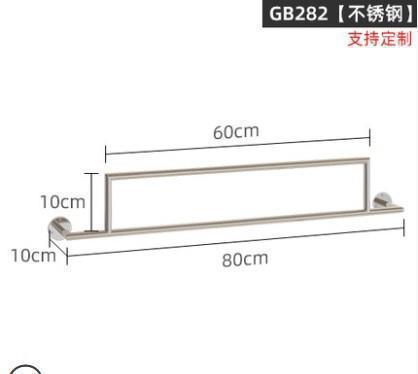 Picture of Stainless Steel Positive Hanging Display Rod Children's Clothing Store Display Rack Wall Hanging One-word Shelf Point Hanging Clothing Store Hanging Hangers