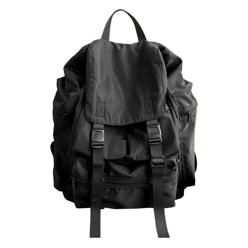 Backpack Male Student Schoolbag Female Korean Style 2023 New Tooling Travel Bag Computer Backpack Campus Harajuku Trendy Brand