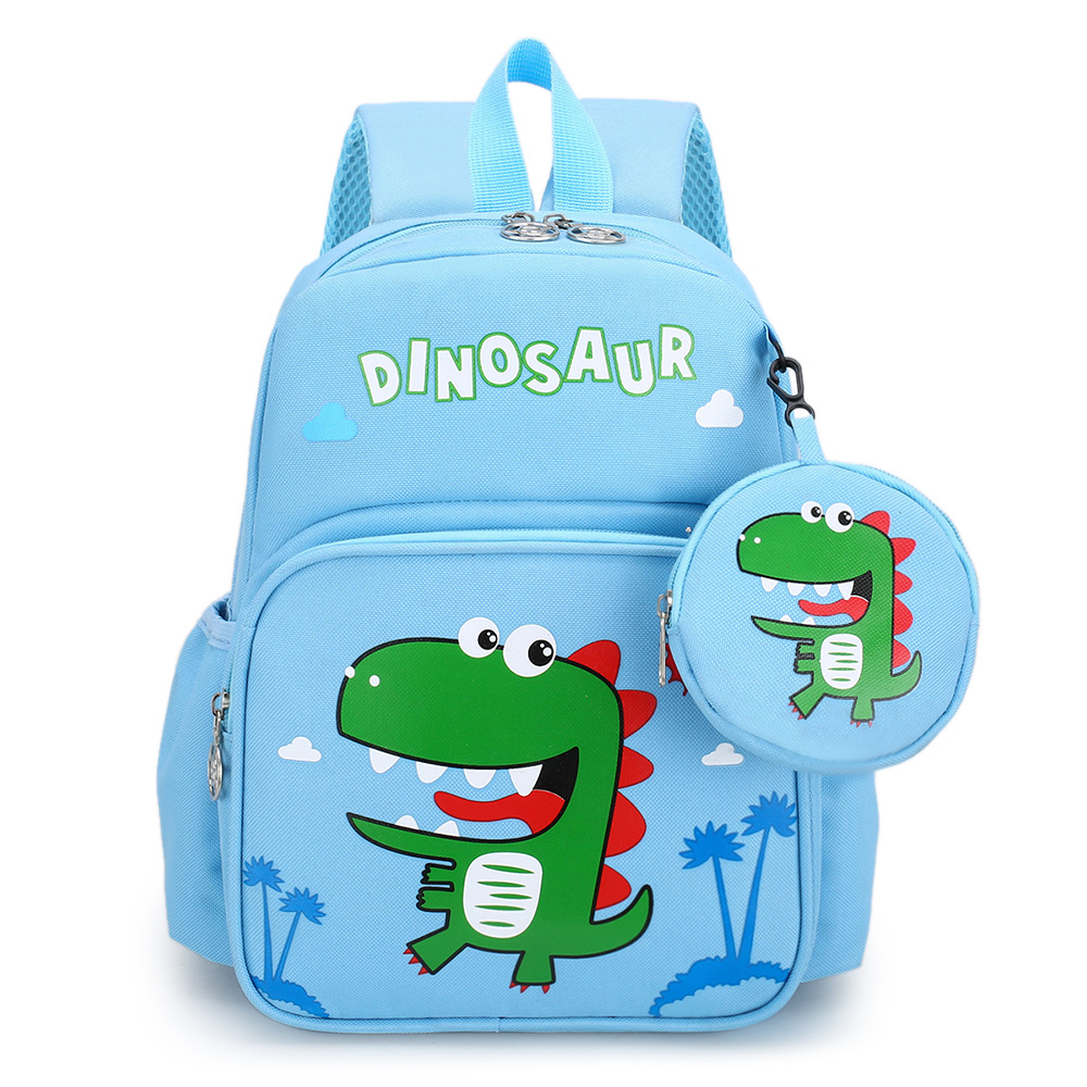 Picture of Pupils' Bag with Coin Purse Children's Printed Schoolbag Cute Cartoon Children's Ridge Protection Schoolbag