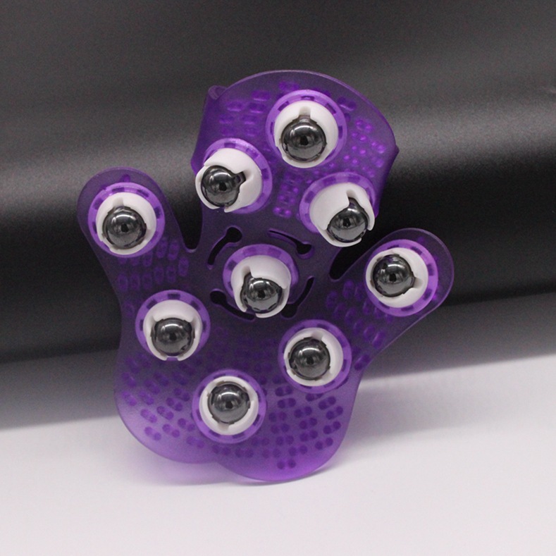 Picture of Nine-Bead Massager Palm Rotating Magnetic Beads Steel Ball Household Meridian Brush Nine-Bead Massager Ball Massage Brush