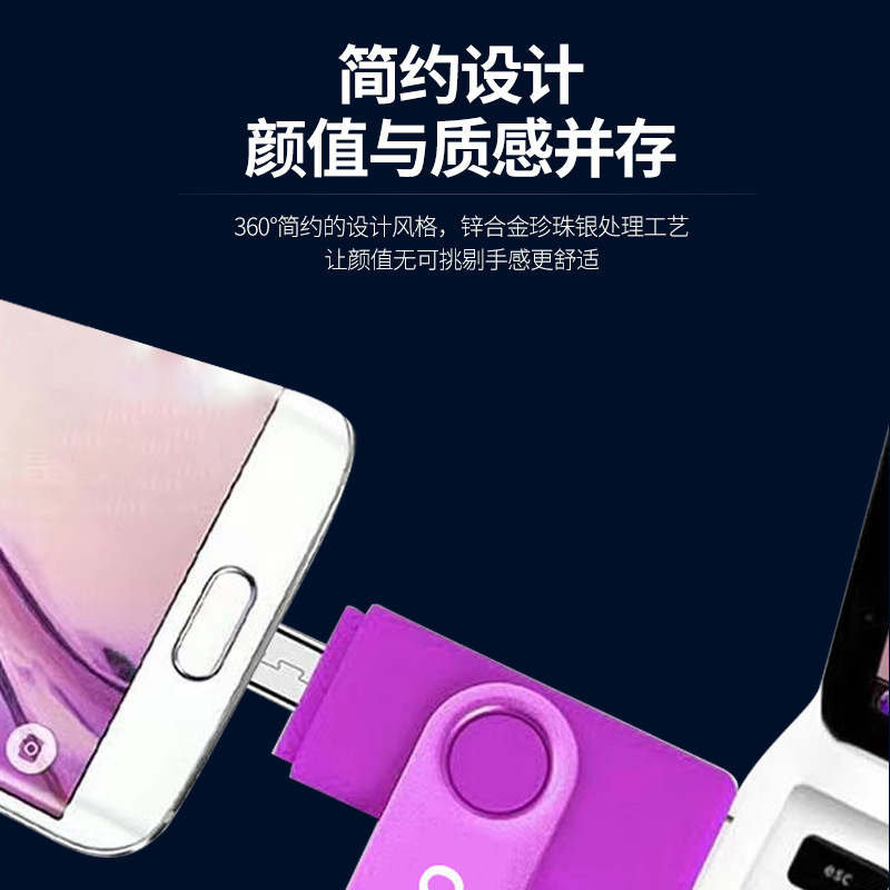 Picture of U disk 128G high-speed Android phone OTG computer U disk 32G rotating USB 64G enterprise logo gift
