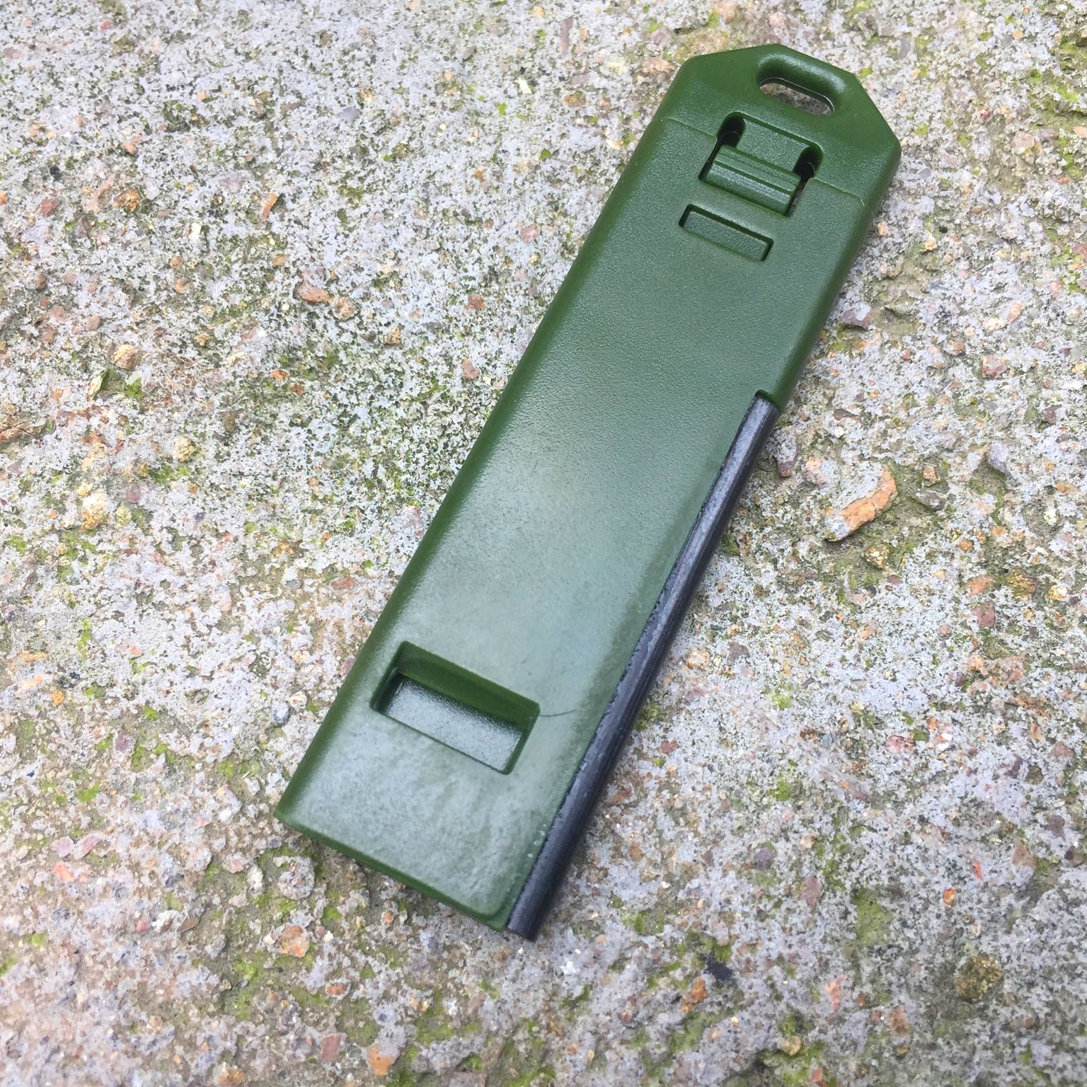 Picture of 3 in 1 whistle flint portable outdoor survival whistle multifunctional flint fire stick flat whistle
