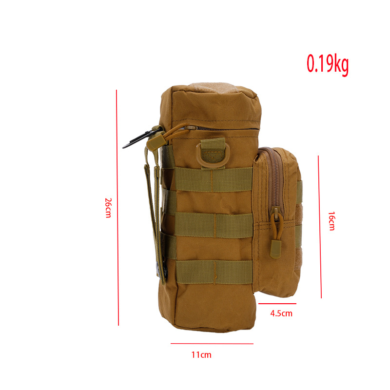 Picture of Tactical kettle bag EDC mobile phone kettle storage bag molle outdoor travel accessories water cup kettle hanging bag