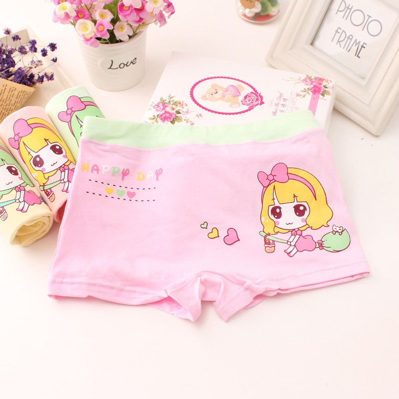 Picture of Children's underwear female 40 cotton children girls underwear cartoon boxer girls underwear manufacturers wholesale