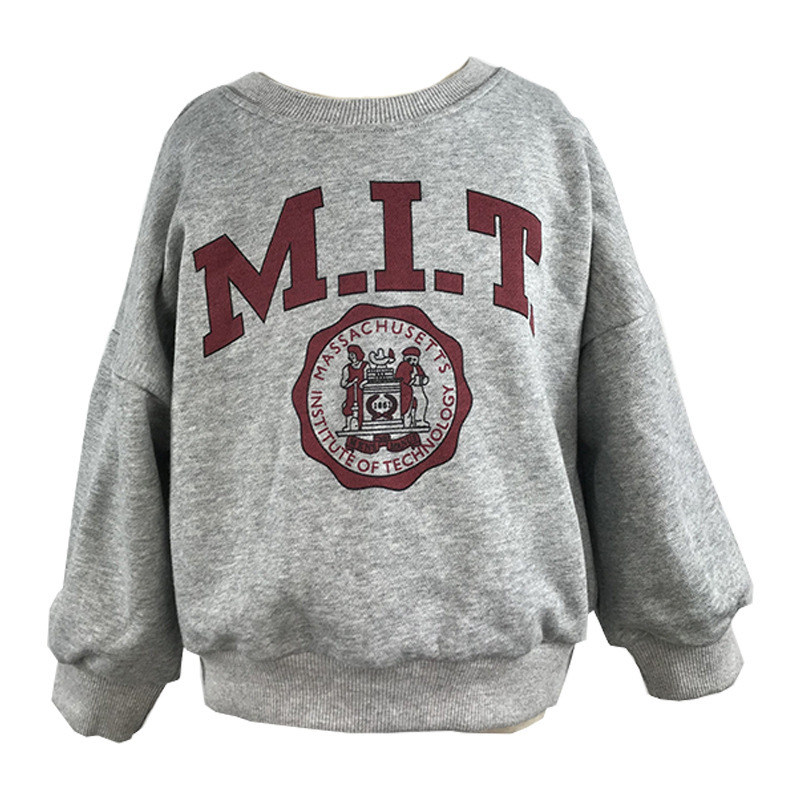 Picture of Spring and Autumn Children's Clothing Small and Medium-sized Children's Retro Tray Sweatshirt Ins Boys' and Girls' Loose Top Round Neck Family Clothes