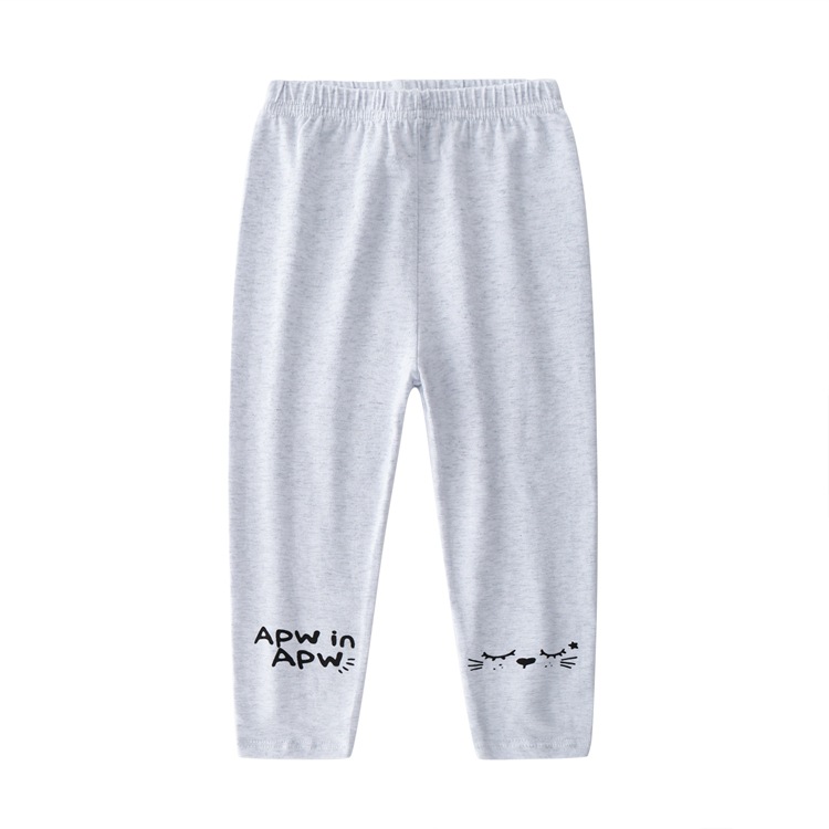 Picture of Spring and summer Korean cat girls leggings 95% cotton baby pants children's pants manufacturers wholesale
