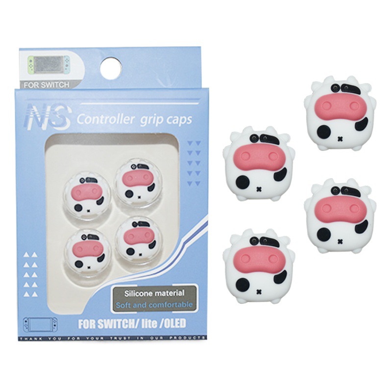 Switch Rocker Cap Nintendo Silicone Cow Rocker Cover Ns Lite Protective Cover Handle Rocker Protective Cap