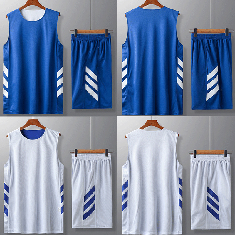 Picture of Double-sided Basketball Suit suit Men's Mesh Breathable Competition Suit Group Buying Children's Personalized Jersey Printing Printing