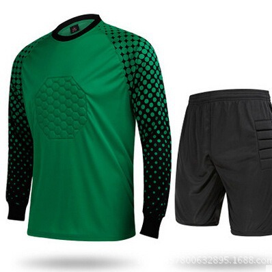 Picture of genuine goods Goalkeeper Clothing suit Adult Children Goalkeeper Clothing Professional Goalkeeper Clothing Thickened Sponge Protection Cushion