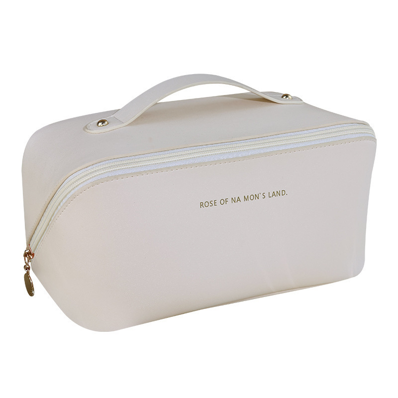 Picture of Organ pillow bag PU leather Net red cosmetic bag ins multi-layer wash bag travel portable portable storage bag
