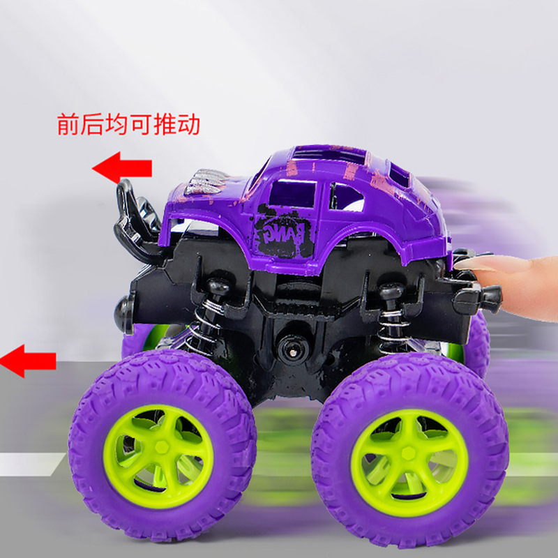 Picture of Four-wheel inertial off-road vehicle flipping dynamic stunt car rotating toy car children's model car anti-fall stall