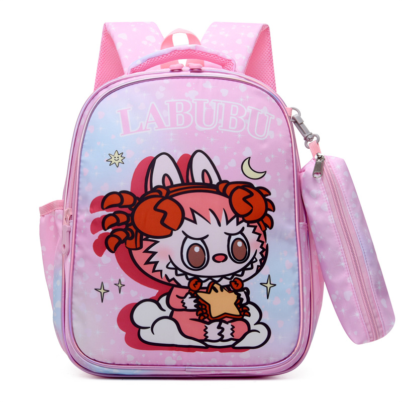 Picture of Cross-Border New Labu Student Schoolbag Cartoon Backpack K-Style Large Capacity Bubble Mart Kidsren's Backpack