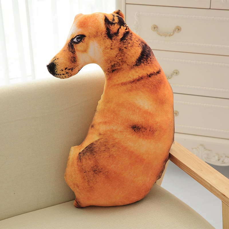 Picture of Creative 3D Artificial Dog Pillow, Plush Toy Dog Doll, One Piece Drop Shipping, Cute Pet Cartoon