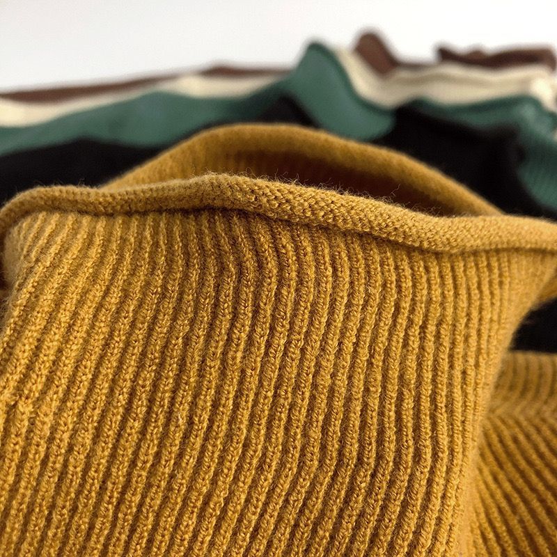 Picture of [in stock children's turtleneck sweater boys and girls semi-turtleneck thin sweater baby core-spun yarn soft elastic
