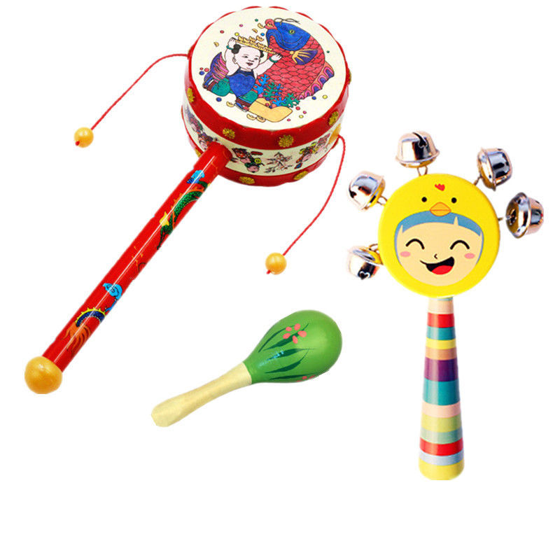 Picture of Newborn baby sand hammer rattle early education puzzle hand bell baby grip training toys 0-6-8-12 months children