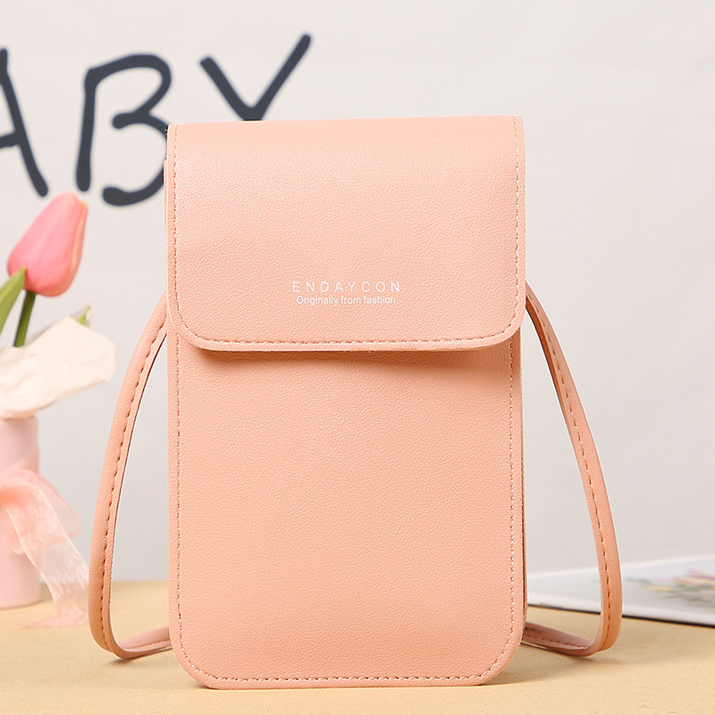 Picture of New Mobile Phone Bag for Women Korean Style Fashionable Multi-Functional Crossbody Shoulder Bag Zipper Solid Color Simple Mini Versatile Wallet