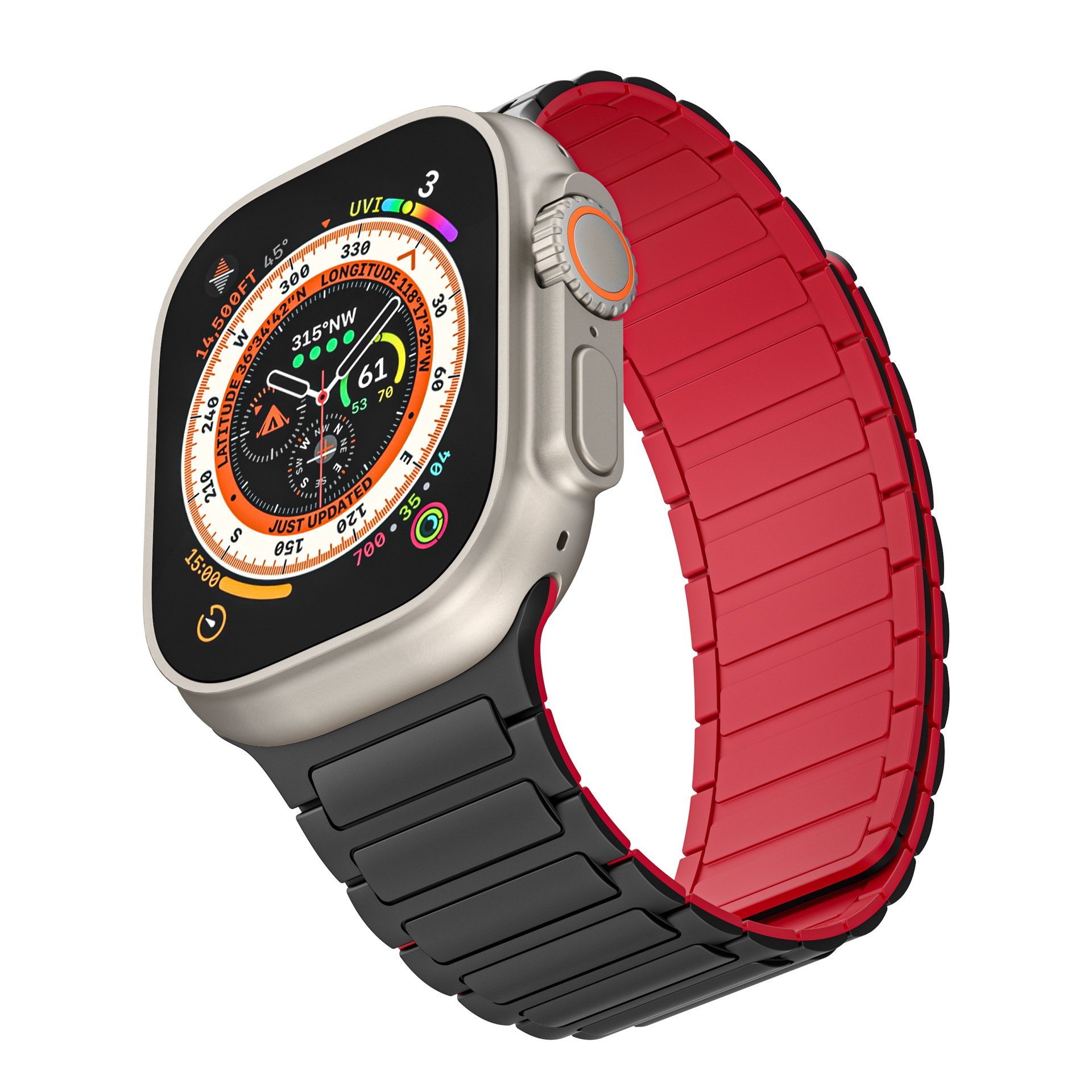 Picture of Suitable for Apple Watch Magnetic Silicone Strap Appleiwatch10 Generation S9U Magnetic Loop Strap Tool Style