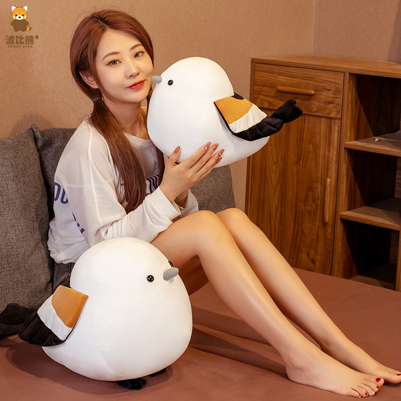 Picture of New Down Cotton Tits Bird Soft Round Fat Choo Plush Toy Pillow Cross-border Large Catch Baby Machine