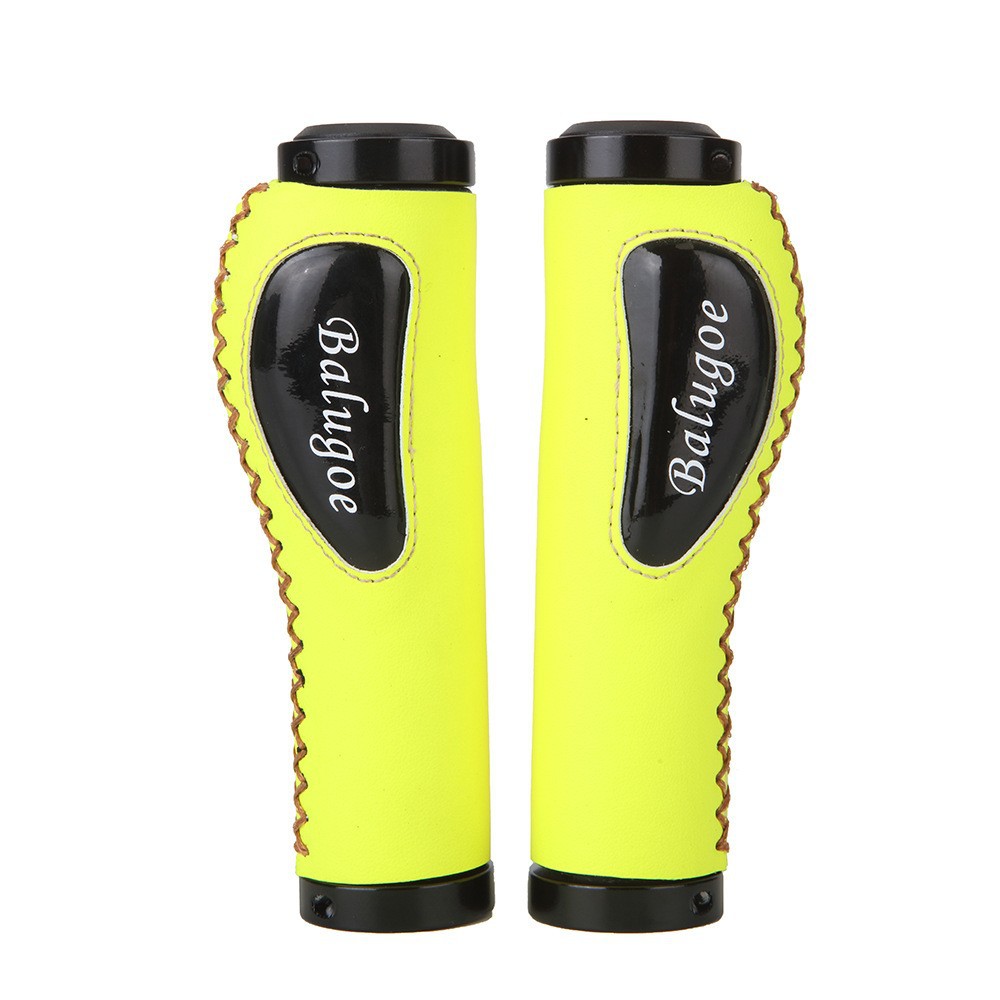 Picture of BALUGOE mountain bike handle cover shock-absorbing non-slip sweat-absorbing leather comfortable auxiliary handle lock grip driver handle