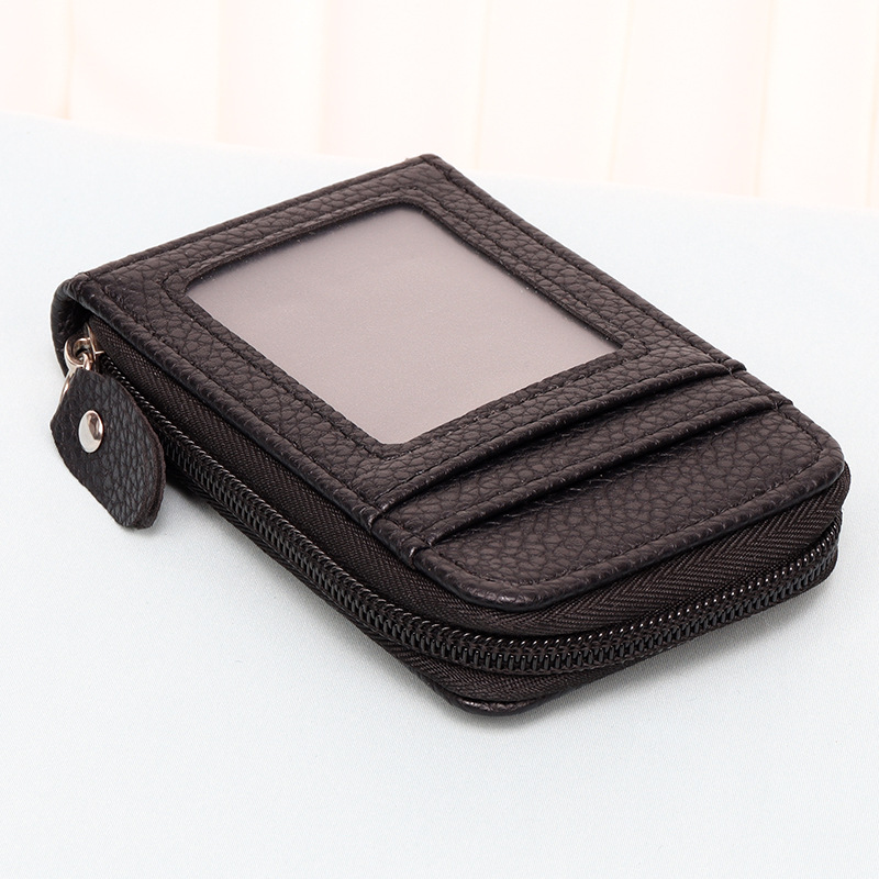 Picture of Cross-border New Arena Card Bag Korean-style Portable Women's Short Bank Card Holder Business Card Holder Vertical Zipper Clutch