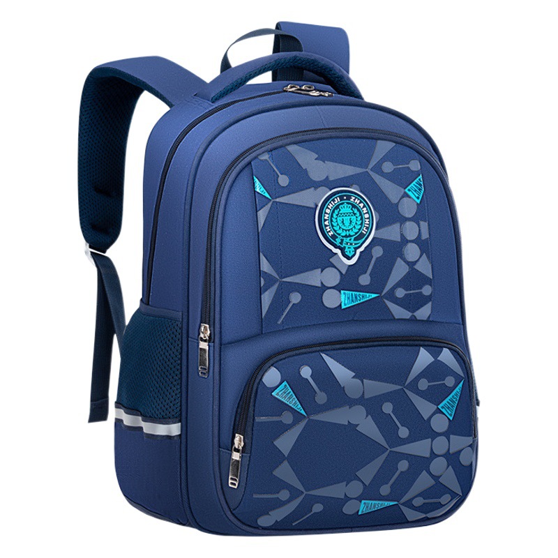 New Style Schoolbag for Primary School Students Trendy Cool Wear-resistant Waterproof Ridge Protection Lightweight Creative Backpack for Children Grade 1-6
