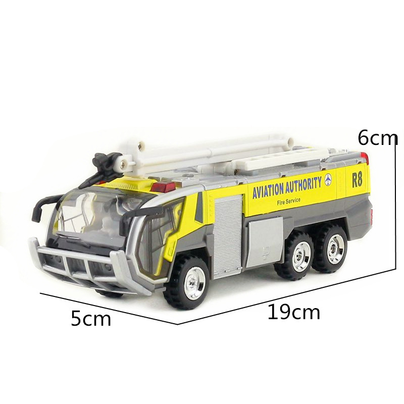 Picture of Tiado Airport Fire Truck Firetruck 119 Alloy Model Children's Toys Steam Back Force Acousto-optic Bulk