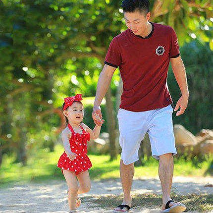Picture of Korean style Orly same style children's swimsuit cute baby girl one-piece dress Hot Spring Beach swimsuit