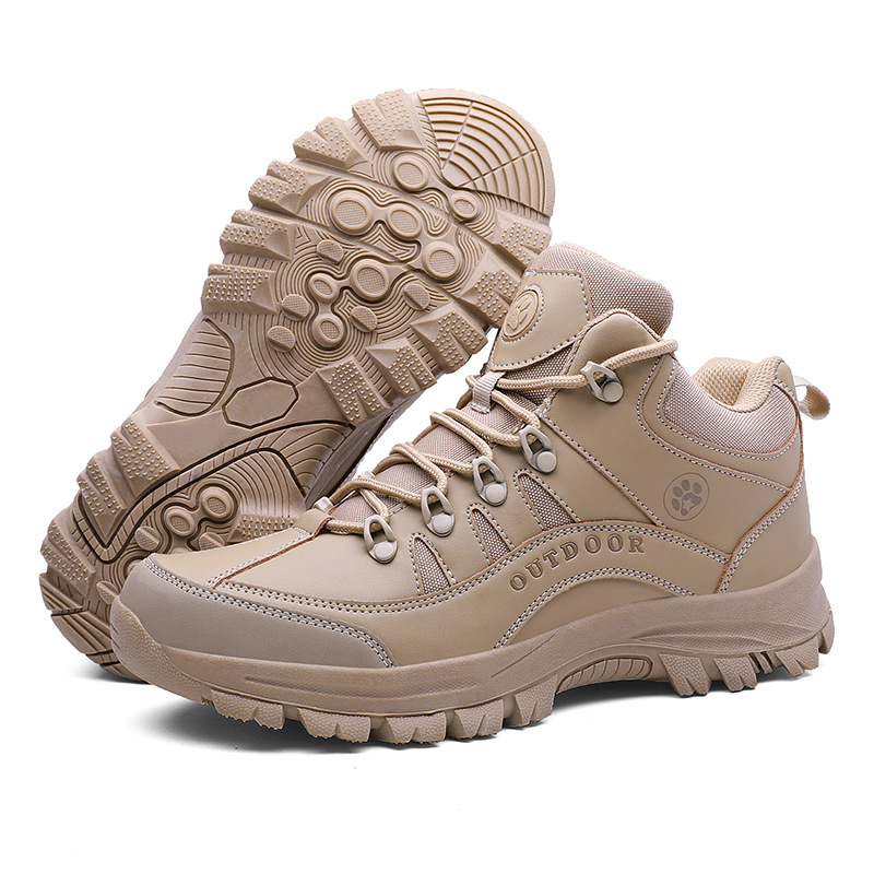 Picture of 2022 New Trendy Large Size Men's Hiking Shoes Fashionable Hiking Shoes Military Boots Non-slip Wear-resistant Outdoor Shoes Men's Shoes Jinjiang